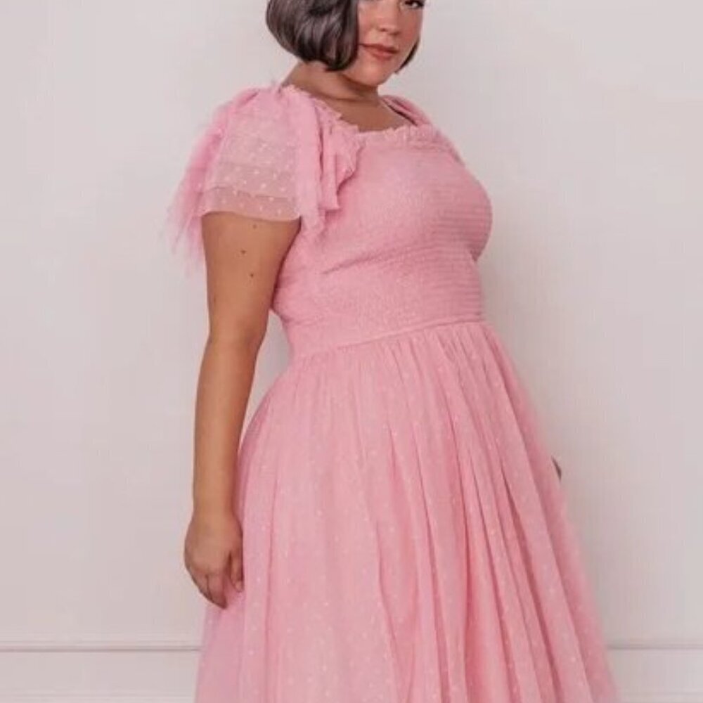 JessaKae Teacup Dress - 5X - Bubblegum Pink